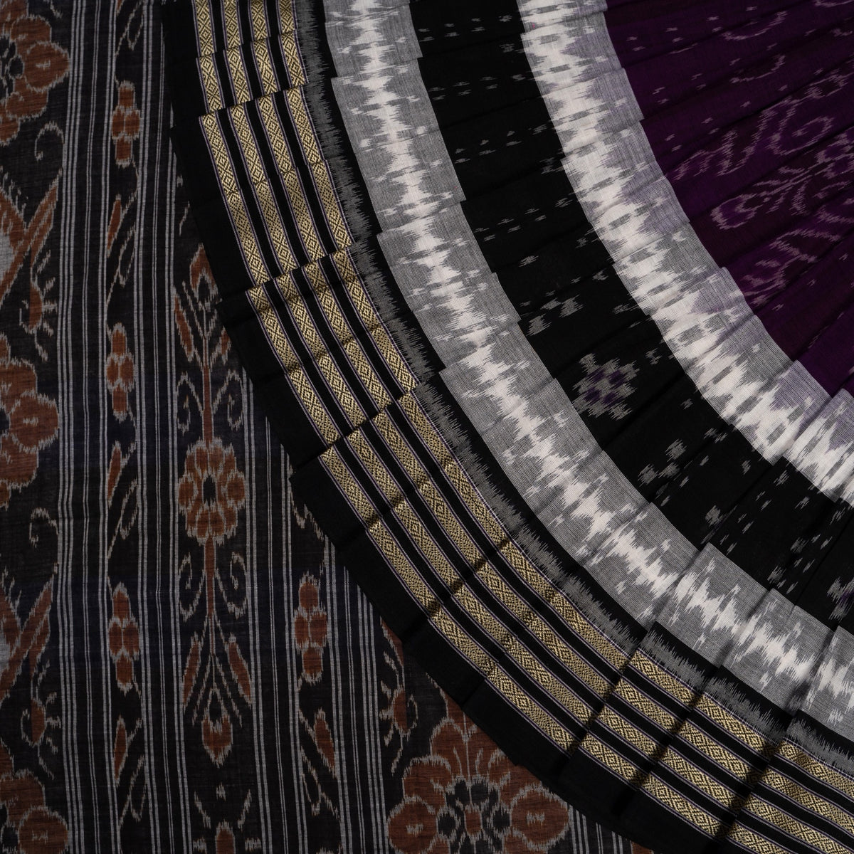 Multi-Color Sambalpuri Cotton saree — view 1 of 5