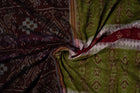 Green Sambalpuri Cotton saree — view 4 of 5