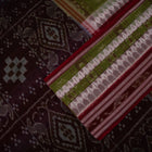 Green Sambalpuri Cotton saree — view 3 of 5