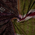 Green Sambalpuri Cotton saree — view 4 of 5