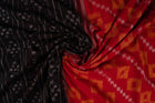 Red Sambalpuri Cotton saree — view 4 of 5
