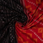 Red Sambalpuri Cotton saree — view 4 of 5