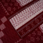 White Sambalpuri Cotton saree — view 3 of 5