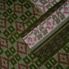 White Sambalpuri Cotton saree — view 3 of 5