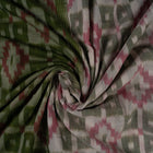 White Sambalpuri Cotton saree — view 4 of 5