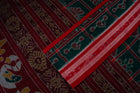 Green Sambalpuri Cotton saree — view 3 of 5
