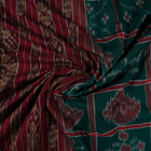 Green Sambalpuri Cotton saree — view 4 of 5