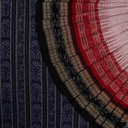 White Sachipar Cotton saree — view 1 of 5