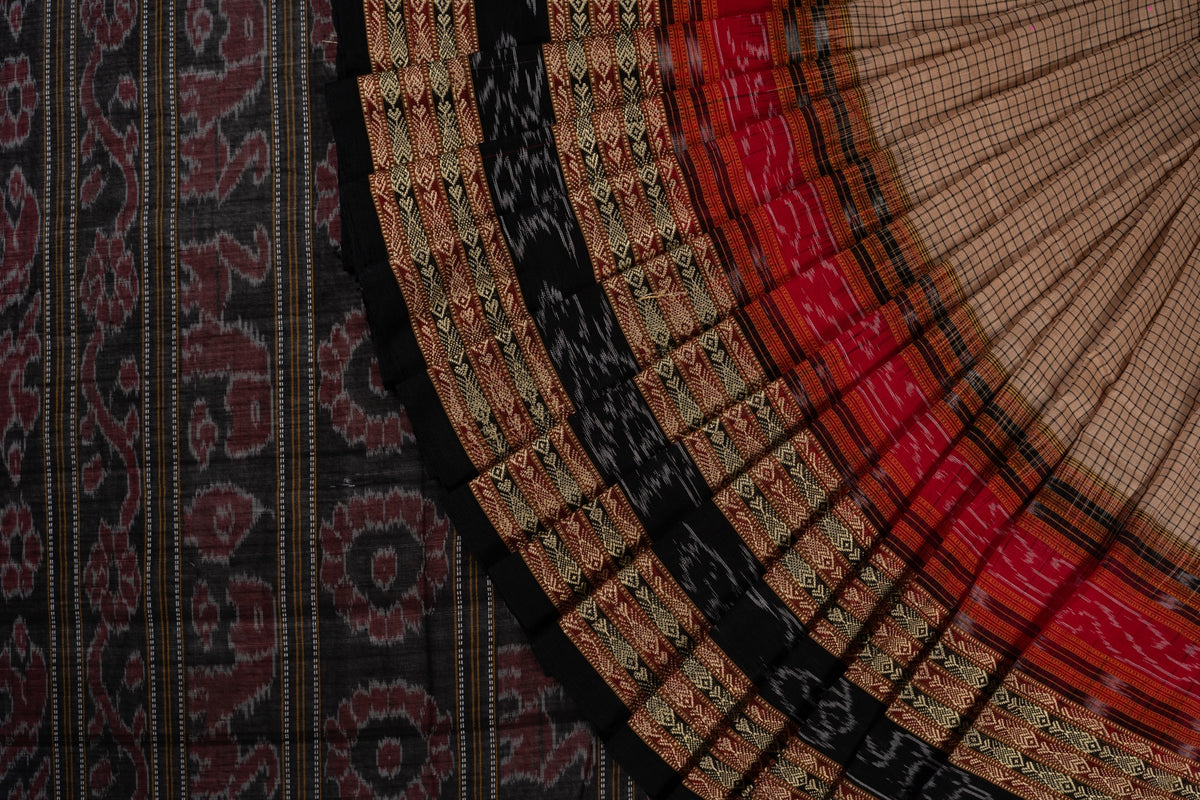 Multi-Color Sachipar Cotton saree — view 1 of 5