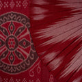 Multi-Color Sambalpuri Cotton Saree with Maroon Border P79-18-06242