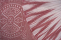 White Sambalpuri Cotton Saree with Maroon Border P79-19-06243
