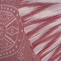 White Sambalpuri Cotton Saree with Maroon Border P79-19-06243