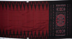 Maroon Sambalpuri Cotton saree — view 5 of 5