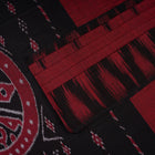 Maroon Sambalpuri Cotton saree — view 3 of 5