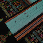 Green Bomkai Cotton saree — view 3 of 5