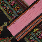 Pink Bomkai Cotton saree — view 3 of 5