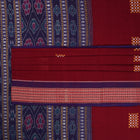 Maroon Bomkai Cotton saree — view 2 of 5