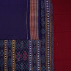 Maroon Bomkai Cotton saree — view 4 of 5