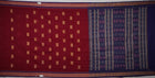 Maroon Bomkai Cotton saree — view 5 of 5