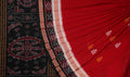 Red Bomkai Cotton Saree with Black Border P80-08-06254