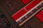 Red Bomkai Cotton saree — view 3 of 5