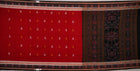 Red Bomkai Cotton saree — view 5 of 5
