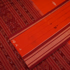 Orange Bomkai Cotton saree — view 3 of 5