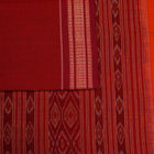 Orange Bomkai Cotton saree — view 4 of 5