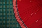 Red Bomkai Cotton saree — view 1 of 5