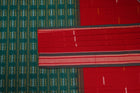 Red Bomkai Cotton saree — view 2 of 5