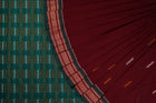 Maroon Bomkai Cotton saree — view 1 of 5