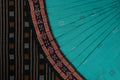 Green Bomkai Cotton Saree with Black Border P80-13-06259