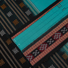 Green Bomkai Cotton saree — view 3 of 5