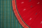 Red Bomkai Cotton saree — view 1 of 5