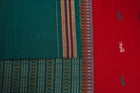 Red Bomkai Cotton saree — view 4 of 5