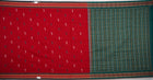 Red Bomkai Cotton saree — view 5 of 5