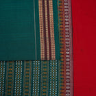 Red Bomkai Cotton saree — view 4 of 5