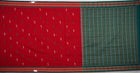 Red Bomkai Cotton saree — view 5 of 5