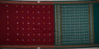 Maroon Bomkai Cotton saree — view 5 of 5