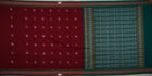 Maroon Bomkai Cotton saree — view 5 of 5