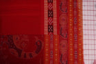 White Bomkai Cotton saree — view 4 of 5