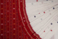 White Bomkai Cotton Saree with Red Border P80-20-06266