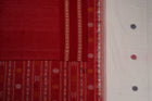 White Bomkai Cotton saree — view 4 of 5