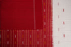 White Bomkai Cotton saree — view 4 of 5