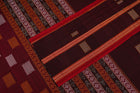Maroon Bomkai Cotton saree — view 3 of 5