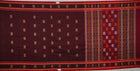 Maroon Bomkai Cotton saree — view 5 of 5