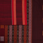 Maroon Bomkai Cotton saree — view 4 of 5