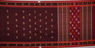 Maroon Bomkai Cotton saree — view 5 of 5