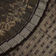 Close-up of the grey and black Sambalpuri Silk Saree fabric, highlighting its rich silk texture and weave.