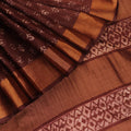 Tussar Tussar Silk Saree - Brown